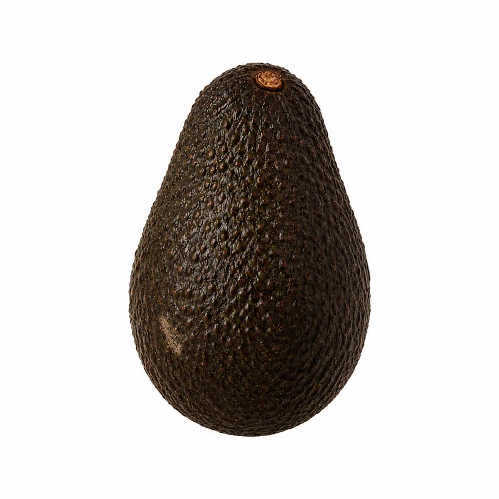 A Hass avocado with a minor surface scuff