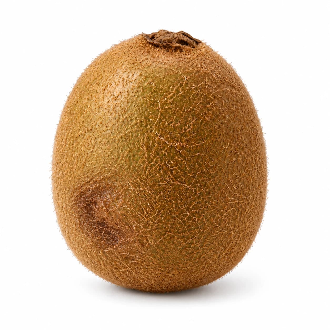 The same kiwi with one restrained localized bruise